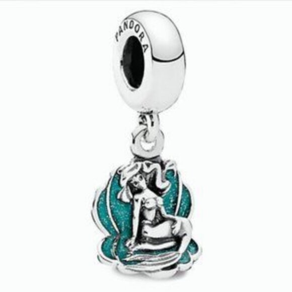 Pandora - Disney, Ariel and Sea Shell Dangle Charm - Picture 1 of 5